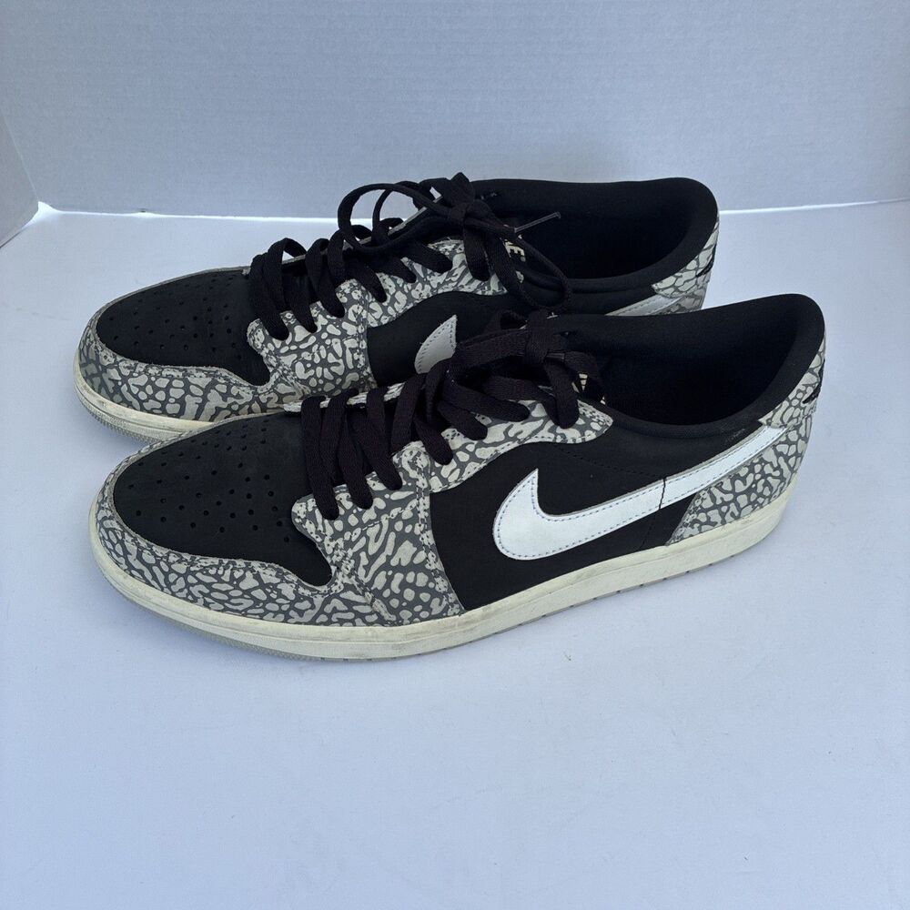 Air Jordan 1 Retro Low OG Black Cement Men’s Size 13 CZ0790-001